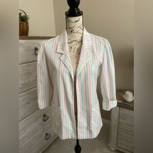 Striped Pastel Blazer